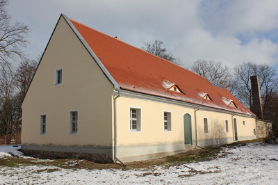 Das Stadthaus 3 während der Sanierung.
