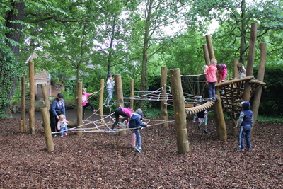 Der Spielplatz im Schlosspark.