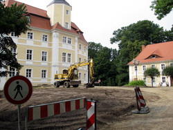 Blick auf den Schlossvorplatz